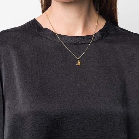 Alighieri The Faint Moonlight Emerald Pendant Necklace - Picture 11 of 12